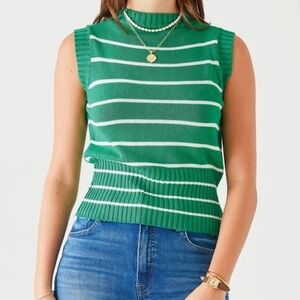 Voyageur By Mersa Breton Sleeveless Sweater Vest Size S